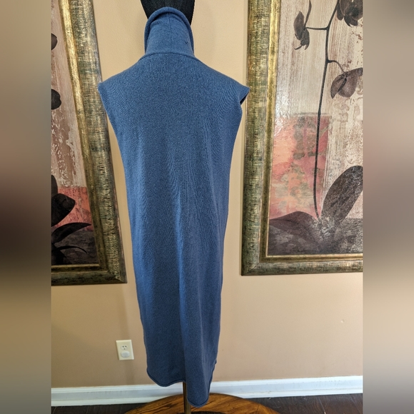 +Beryll  Worn By Food PeopleCashmere Sweater Vest Long Line Cardigan Open Front - Picture 2 of 12